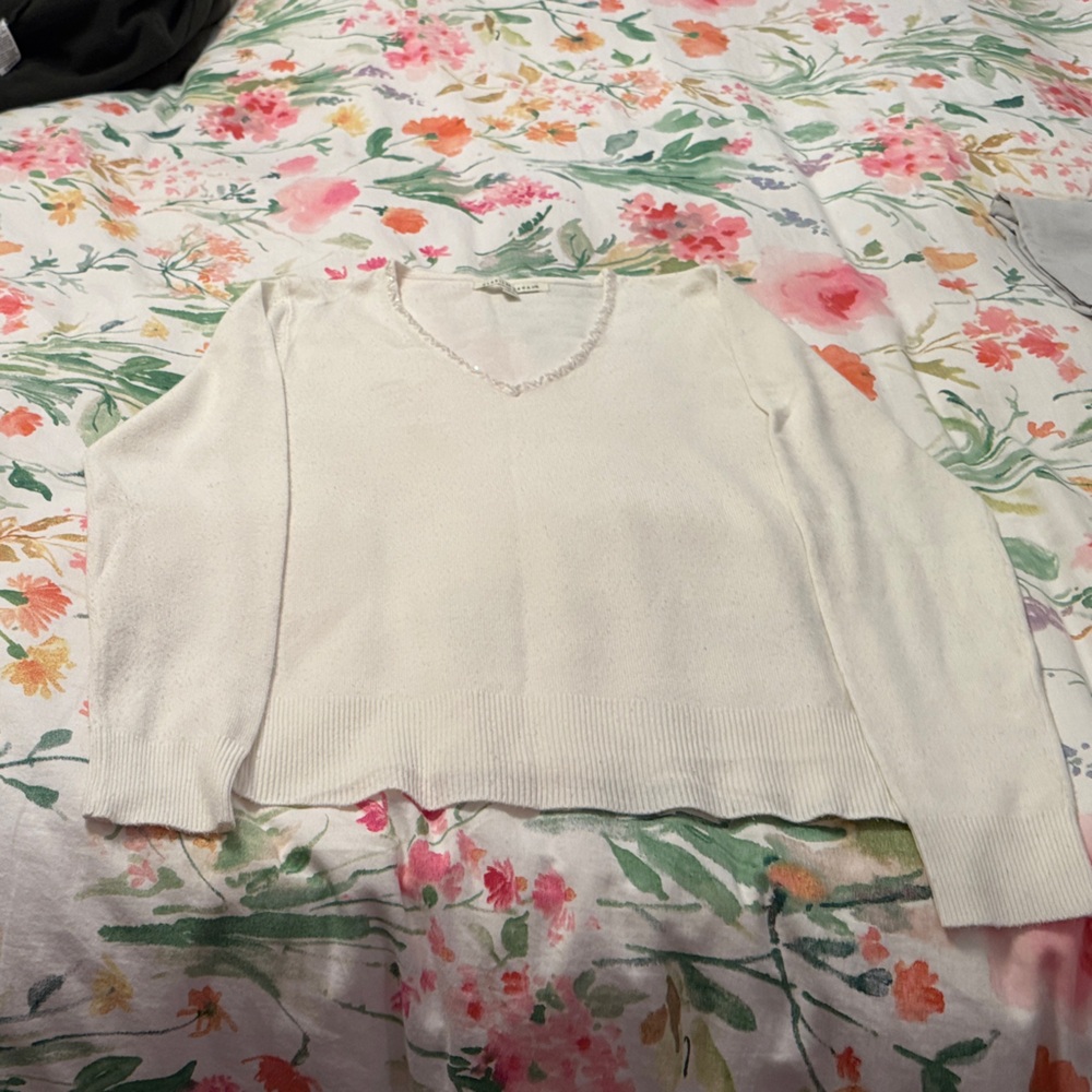 White Knit Sweater
